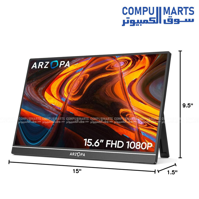 Arzopa -A1- 15.6-inch- FHD -IPS -portable- monitor -USB-C and Mini-HDMI