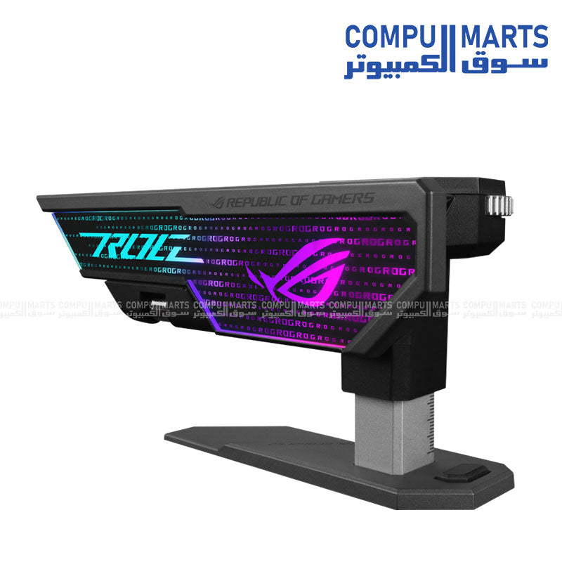"Asus ROG Herculx XH01 ARGB GPU Holder – Anti-Sag Graphics Card Support with RGB Lighting – Buy in Egypt"