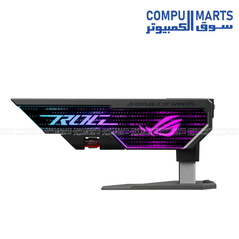 "Asus ROG Herculx XH01 ARGB GPU Holder – Anti-Sag Graphics Card Support with RGB Lighting – Buy in Egypt"