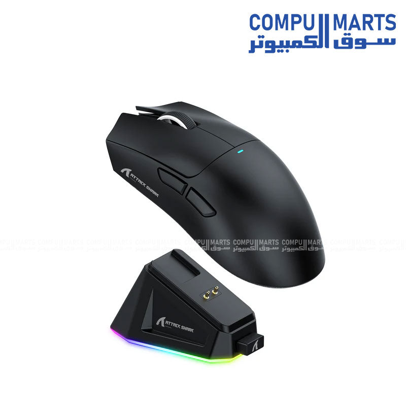 Attack Shark X11 Wireless Gaming Mouse – PAW3311 Sensor – 22K DPI – RGB Dock