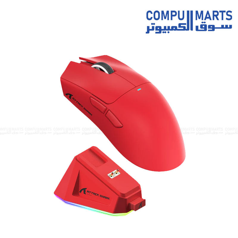 Attack Shark X11 Wireless Gaming Mouse – PAW3311 Sensor – 22K DPI – RGB Dock