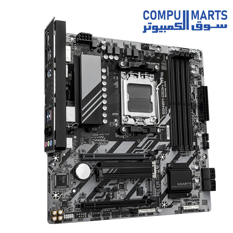 DDR5 memory slots on the GIGABYTE B840M DS3H WIFI6 motherboard for Egypt.