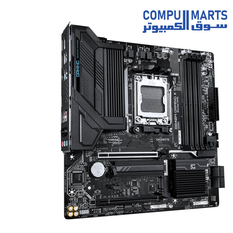 DDR5 memory slots on the GIGABYTE B840M GAMING X WIFI6E motherboard for Egypt.