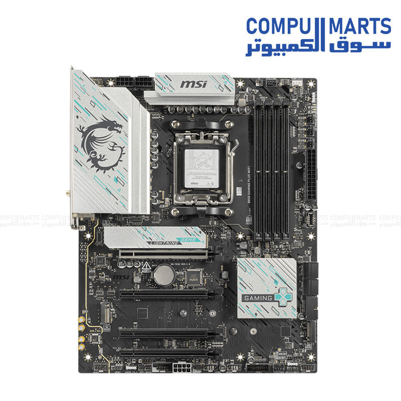 MSI B850 GAMING PLUS WIFI ATX Motherboard – AMD AM5 Socket – DDR5 Support – PCIe 5.0, Wi-Fi 7, 5G LAN
