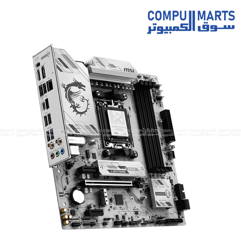 MSI B850M GAMING PLUS Wi-Fi 6E Micro-ATX Motherboard – AM5 Socket – DDR5 Support – Wi-Fi 6E – 2.5 Gb LAN