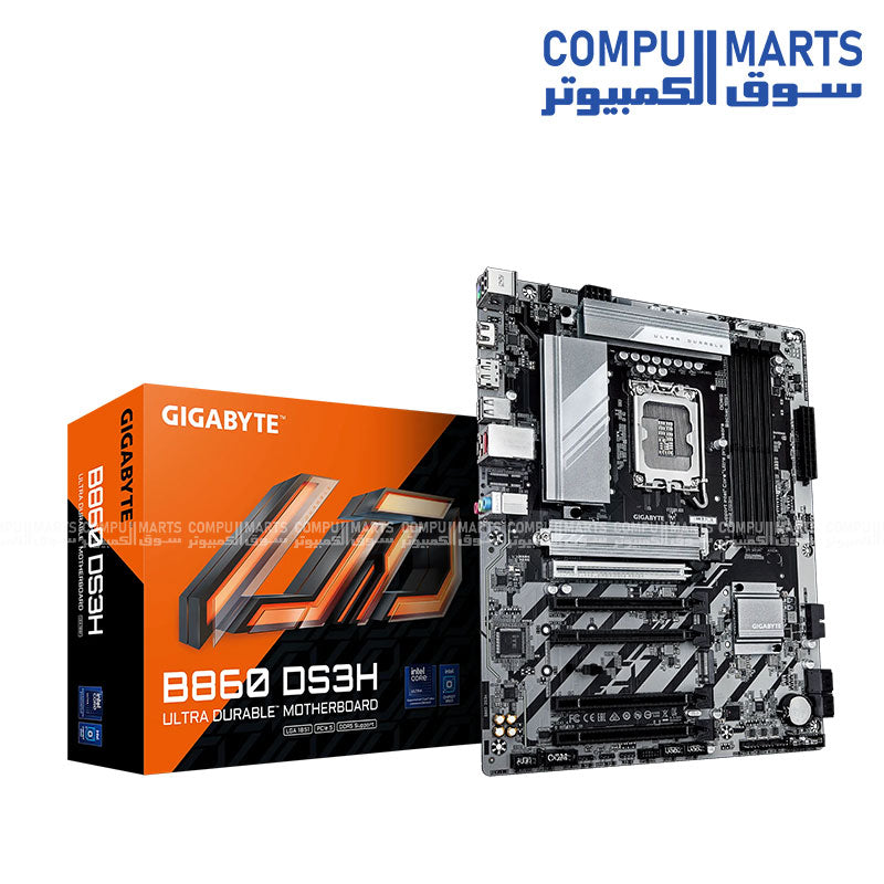 Gigabyte B860 DS3H motherboard with Intel LGA1851 support, DDR5 memory, PCIe 5.0, and 2.5GbE LAN – Egypt