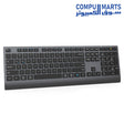 Meetion BTK2000 Rechargeable Wireless and Bluetooth Dual Mode Keyboard slim silent design
