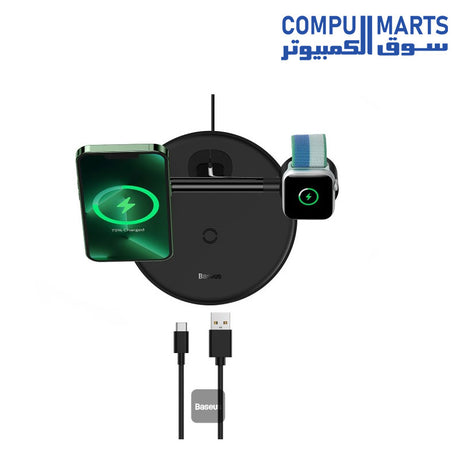 Swan-3-in-1-Charger-Baseus-20W-Wireless