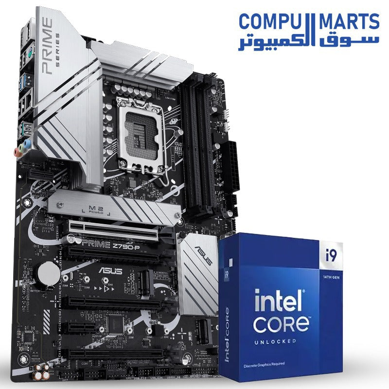 Intel Core i9-14900KF CPU and ASUS PRIME Z790-P motherboard gaming bundle Egypt