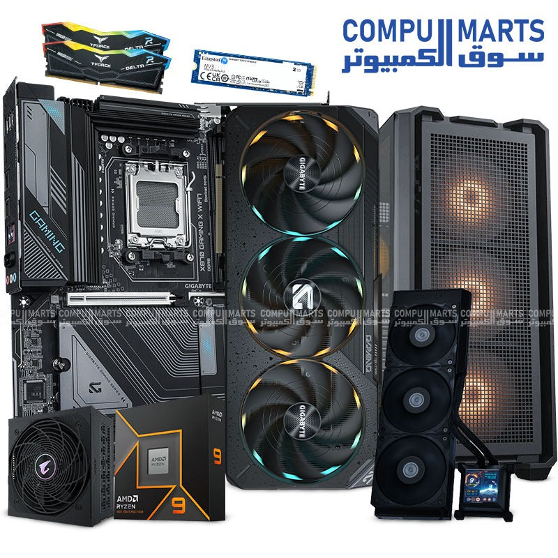 Bundle -Gaming -PC - Ryzen 9 -9950X - RTX -5090 -inside -Cougar -MX600 -RGB- Full -Tower