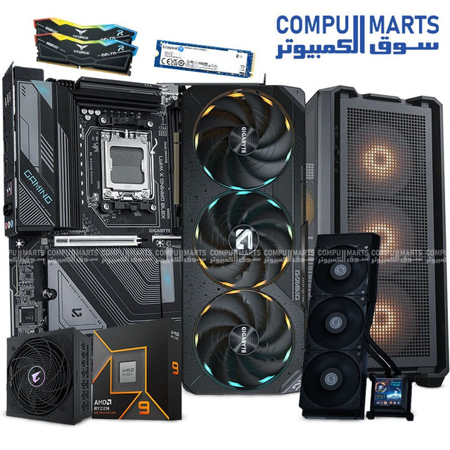 Bundle -Gaming -PC - Ryzen 9 -9950X - RTX -5090 -inside -Cougar -MX600 -RGB- Full -Tower