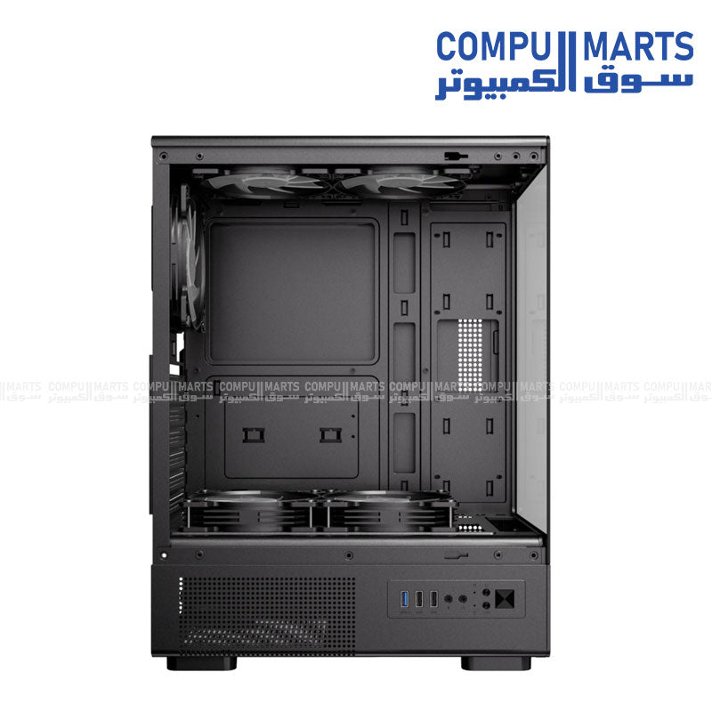 Antec VCX300 Mid Tower Case with 5 ARGB Fans + Antec Atom V650 PSU