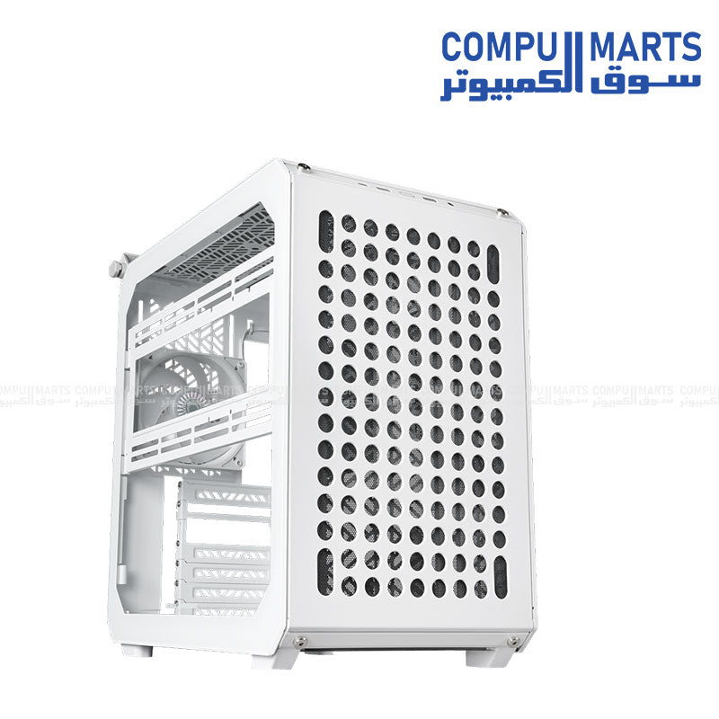 Cooler Master QUBE 500 Flatpack White Mid Tower Case with MWE Bronze 750W ATX PSU