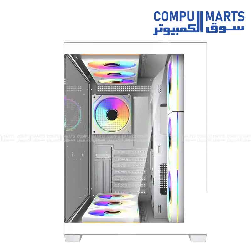 Fantech CG85X Mid Tower Case with Steel and Tempered Glass