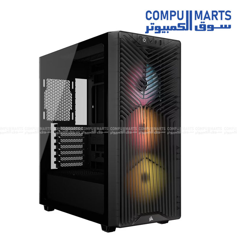 3200D RS ARGB – PC Case – Corsair – Mid Tower Airflow RGB Tempered Glass ATX Compatible