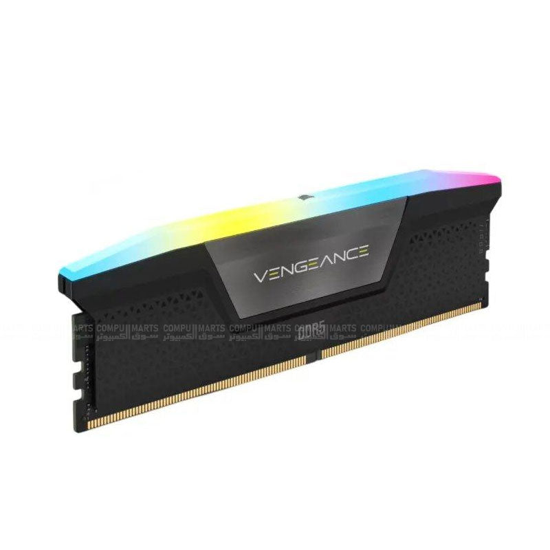 CORSAIR Vengeance RGB DDR5 96GB (2×48GB) 6800MHz ذاكرة RAM RGB سوداء