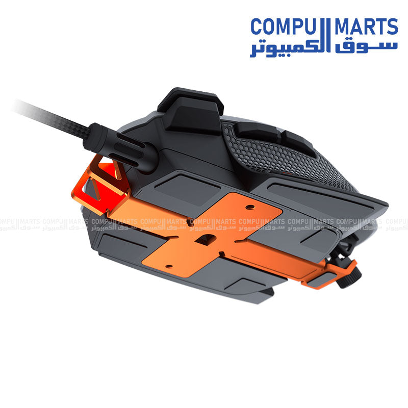 ماوس الألعاب كوغار 700M EVO eSPORTS - 16000 نقطة في البوصة - 8 أزرار - إطار من الألومنيوم - إضاءة خلفية RGB - تصميم قابل للتعديل