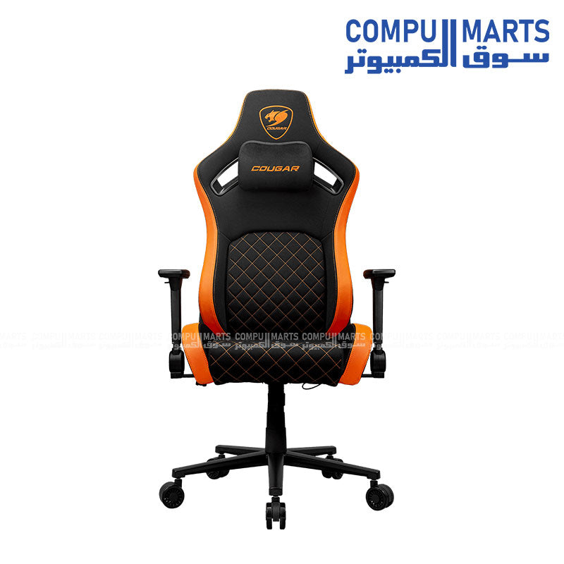 COUGAR Defensor ergonomic gaming chair with 4D folding armrests