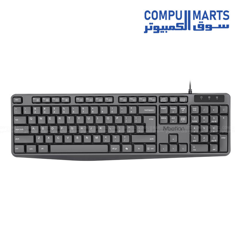 Meetion C235 Wired Keyboard and Mouse Combo black ergonomic design