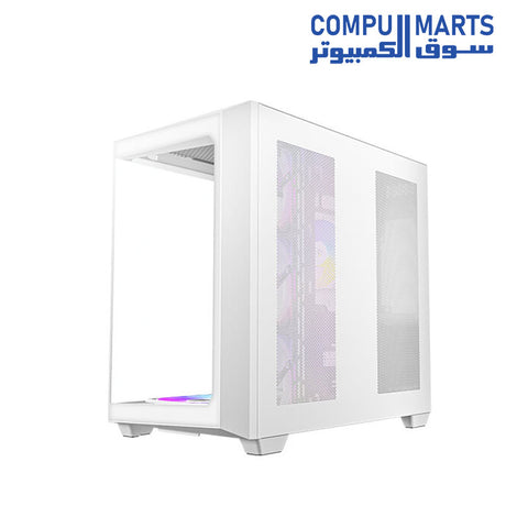 Antec C5 ARGB mid-tower ATX gaming case with tempered glass side panel, optimized airflow, and addressable RGB front fans for stylish high-performance builds.