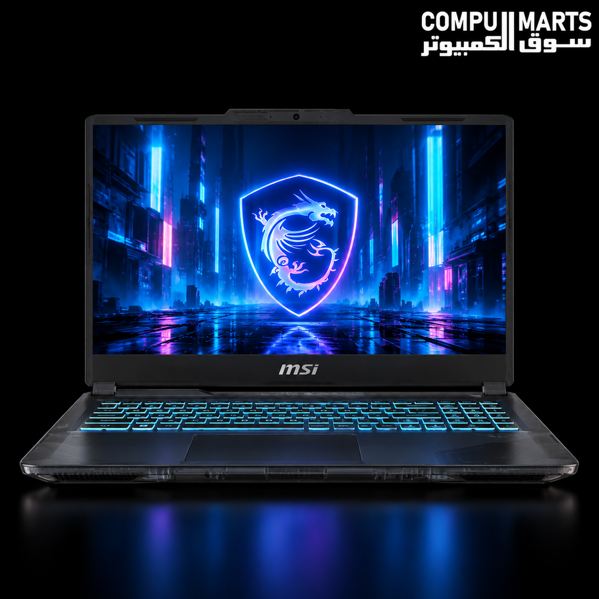 MSI Cyborg 15 A13UC-2244XAE Gaming Laptop – Intel Core i5-13420H, RTX 3050 4GB, 16GB DDR5, 512GB NVMe SSD, 15.6" FHD 144Hz, Free DOS, Translucent Black