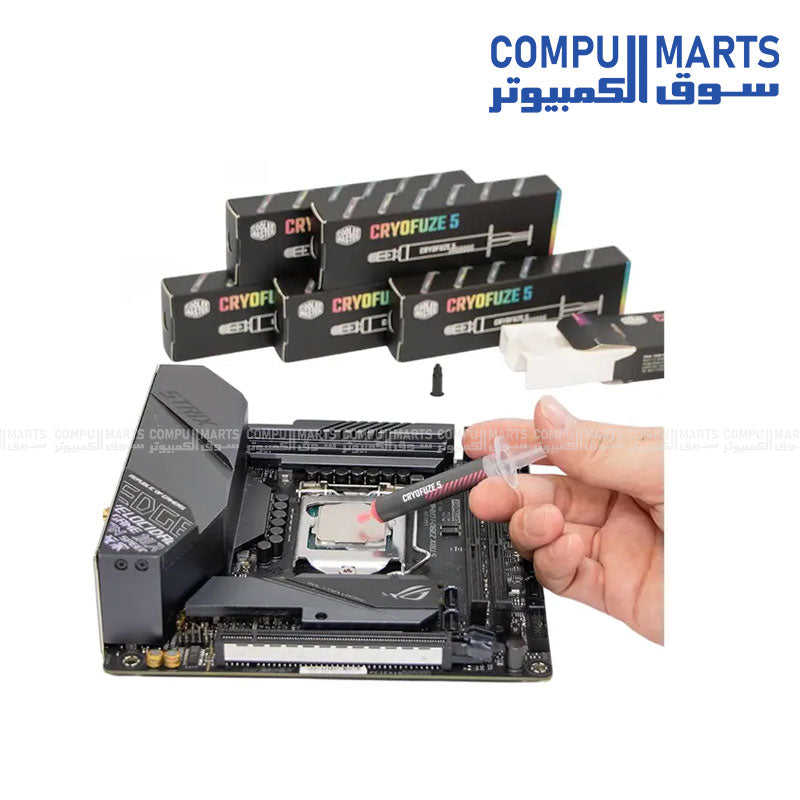 Cooler Master CryoFuze 5 Prism Thermal Paste – high-performance CPU and GPU thermal compound with prism effect