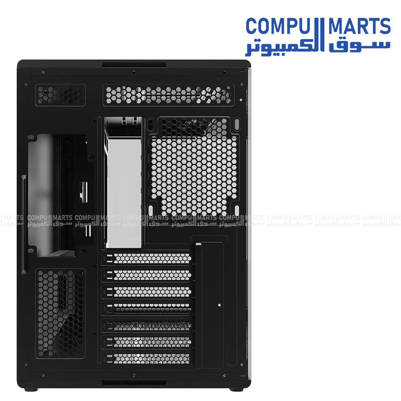 Cooler Master Elite 600 ARGB ATX mid tower cabinet with tempered glass side panel and RGB lighting for gaming PC setup