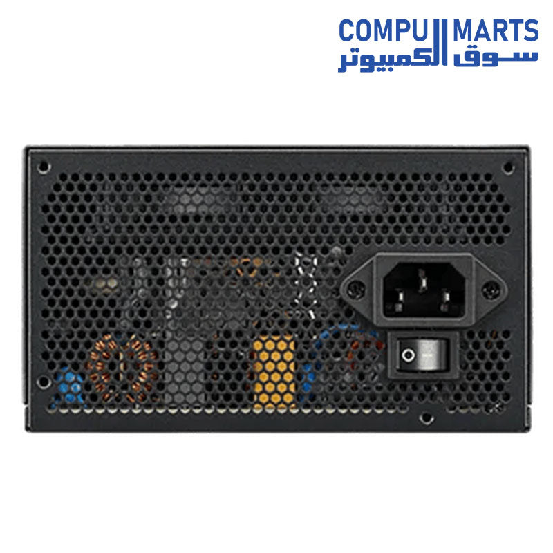 وحدة إمداد طاقة Cooler Master G Gold 750 V2 كاملة الوحدات (مقبس A/EU) - وحدة إمداد طاقة 80 PLUS Gold بقوة 750 وات، وكابل أسود مسطح، ومروحة HDB مقاس 120 مم، وعتبة درجة حرارة عالية