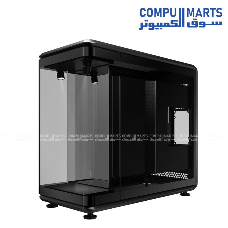 MasterFrame 360 PC case with panoramic glass design and RGB spotlight accessories Egypt