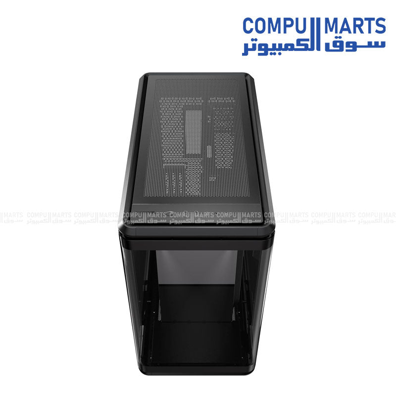 Gaming PC case MasterFrame 360 with advanced cooling and 360mm radiator support
