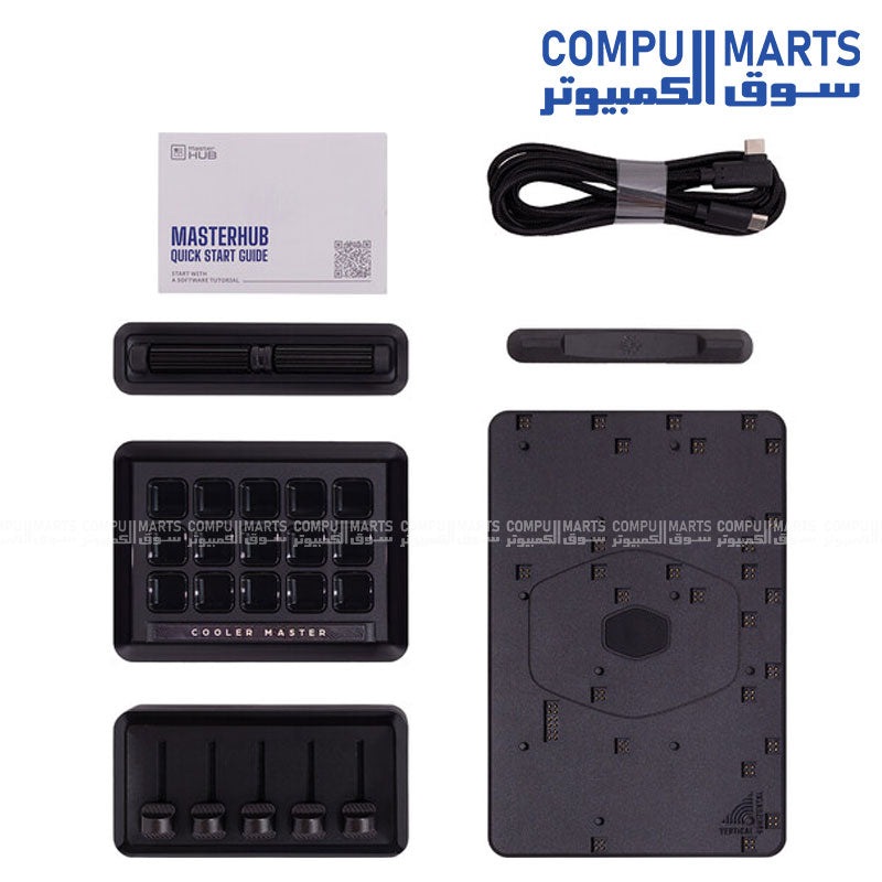 MasterHUB Creator Kit – Macro Pad – Cooler Master – 15 Key Display Modular Control Pad for Streaming Editing Workflow