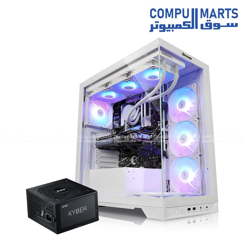 Cooler Master HAF 500 case with 850W Gold V3 ATX 3.1 power supply combo