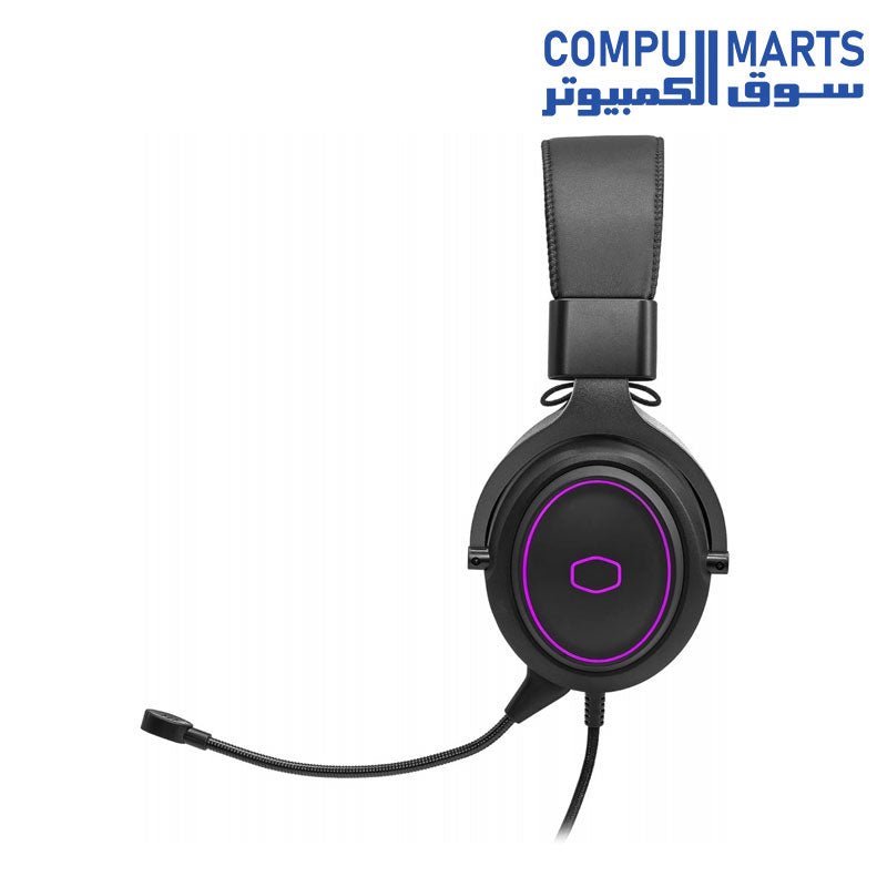 Cooler Master CH331 USB Gaming Headset with virtual 7.1 surround sound, 50mm drivers, detachable boom microphone, USB connectivity, passive noise cancelling, and inline controls available in Egypt