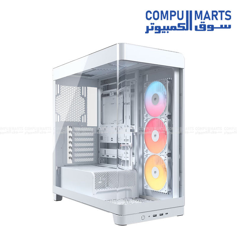 Corsair 4500X RS R ARGB panoramic glass gaming PC case black mid tower with RGB fans