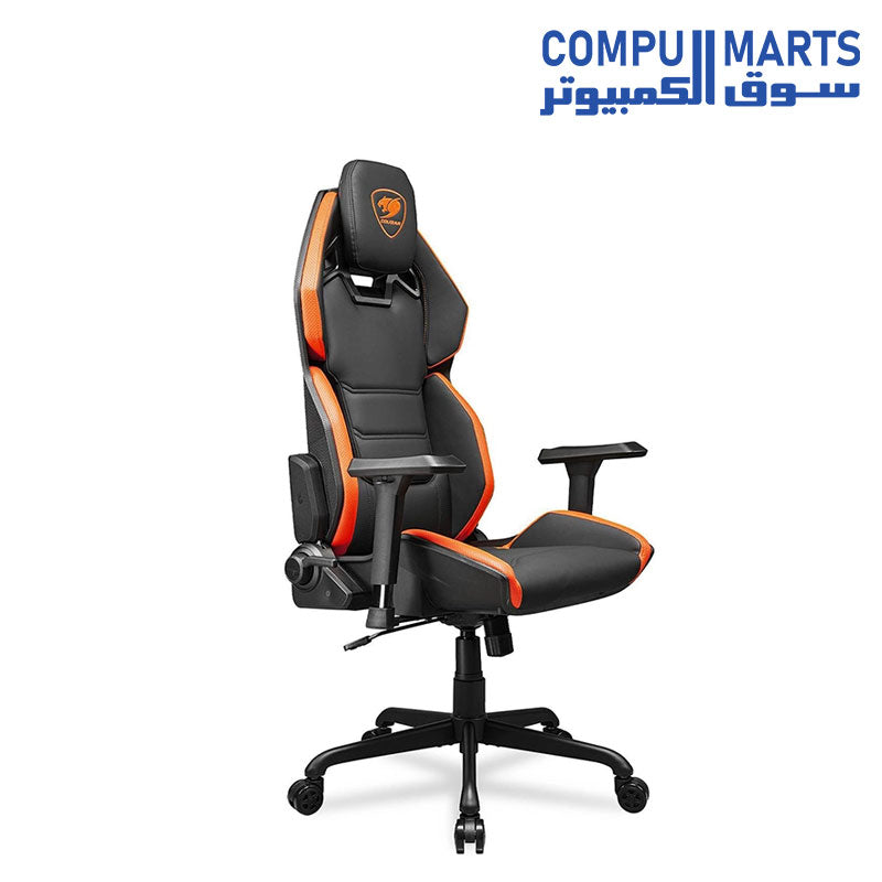 Hotrod-Gaming-Chair-COUGAR-Orange-Black-Ergonomic-Design
