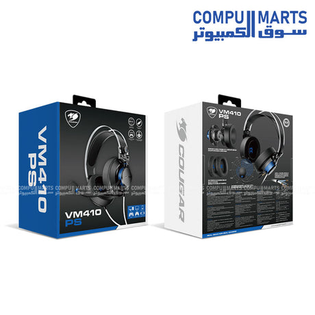 Cougar -VM410- Tournament -Edition- gaming -headset -53mm- graphene- drivers and- 9.7mm cardioid -microphone