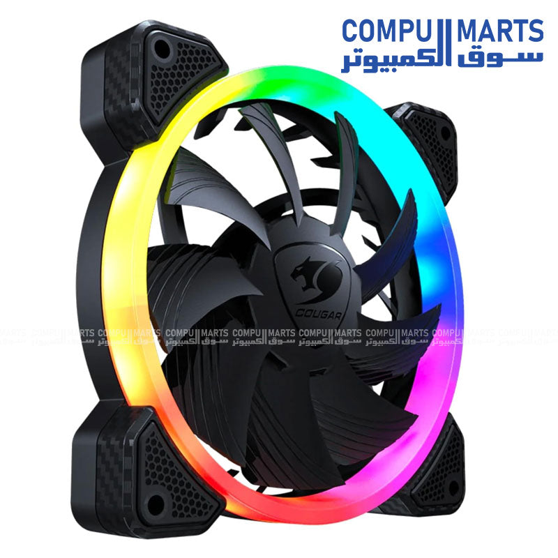 VORTEX RGB HPB 120 – Case Fan – Cougar – 120mm PWM RGB fan with 18 LEDs and HDB bearing