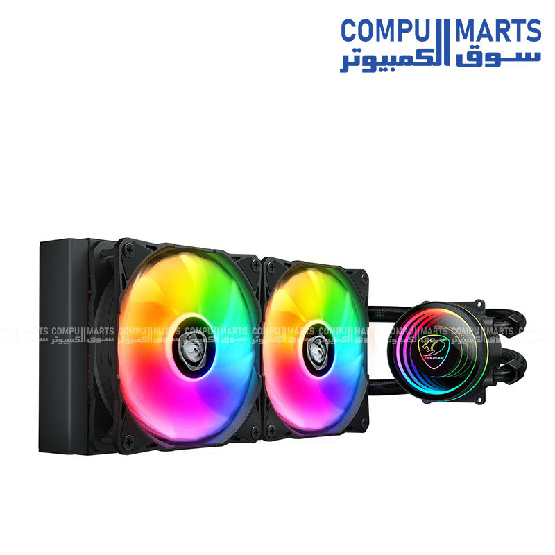 Poseidon Elite ARGB – Liquid CPU Cooler – Intel AMD – RGB Fans – 240mm or 360mm Radiator – High-Performance Cooling