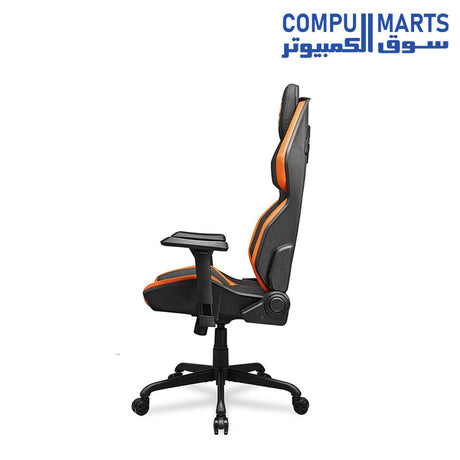 Hotrod-Gaming-Chair-COUGAR-Orange-Black-Ergonomic-Design