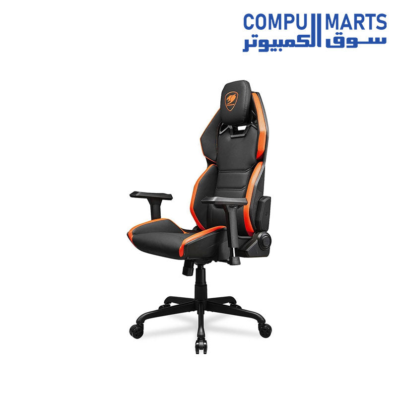 Hotrod-Gaming-Chair-COUGAR-Orange-Black-Ergonomic-Design