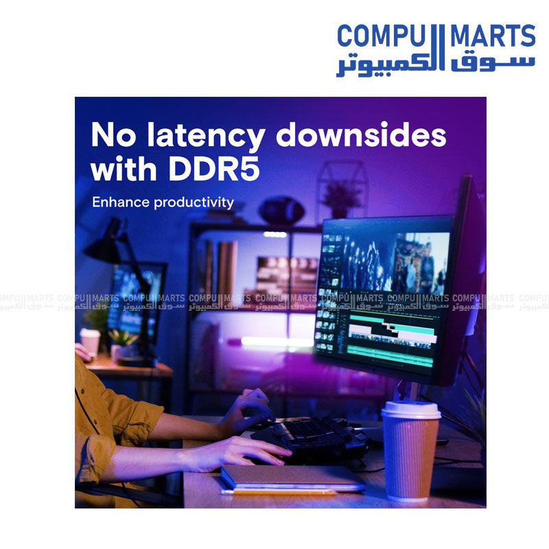 Crucial 16GB DDR5 5600MHz UDIMM Desktop RAM – High-Speed Memory for PC Upgrade – Egypt