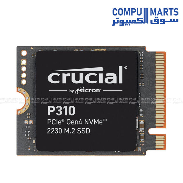 Crucial P310 PCIe Gen4 NVMe 2230 M.2 Internal SSD – Black – Available in Egypt