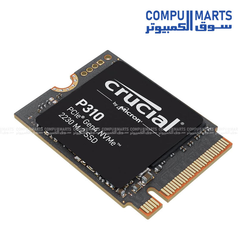 Crucial P310 PCIe Gen4 NVMe 2230 M.2 Internal SSD – Black – Available in Egypt