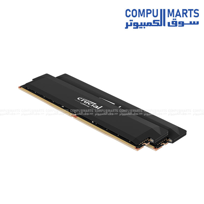 Crucial Pro 64GB DDR5 6400MHz CL40 RAM kit 2x32GB UDIMM gaming memory black