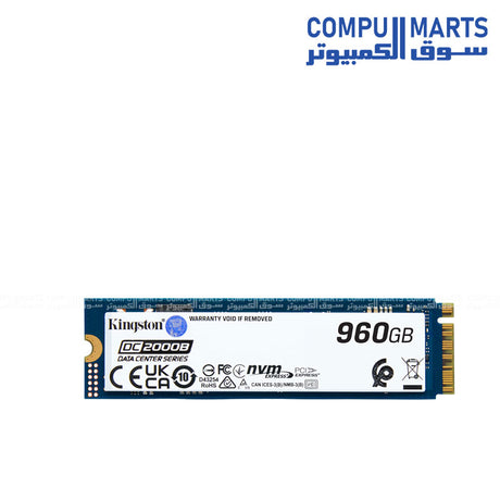 Kingston DC2000B 960GB M.2 2280 PCIe 4.0 NVMe Enterprise SSD – High Performance Storage Drive