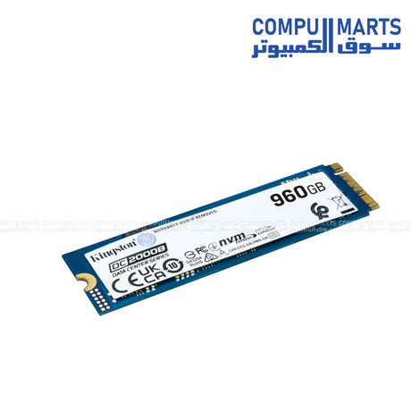 Kingston DC2000B 960GB M.2 2280 PCIe 4.0 NVMe Enterprise SSD – High Performance Storage Drive