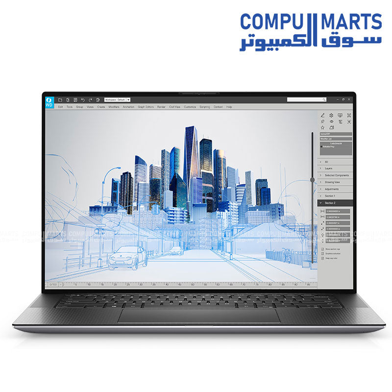 USED Laptop – Dell Precision 5560 – Intel Core i9-11950H – 64GB RAM – NVIDIA Quadro RTX A2000 – 1TB NVMe SSD – 15.6-inch FHD+ Display