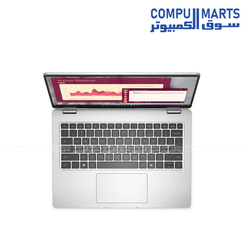 Dell Pro 14 Laptop – Intel Core Ultra 7 265U vPro, 16GB DDR5, 512GB SSD, 14" FHD+ Display, Intel Graphics, Ubuntu, Platinum Silver, 3 Years Warranty