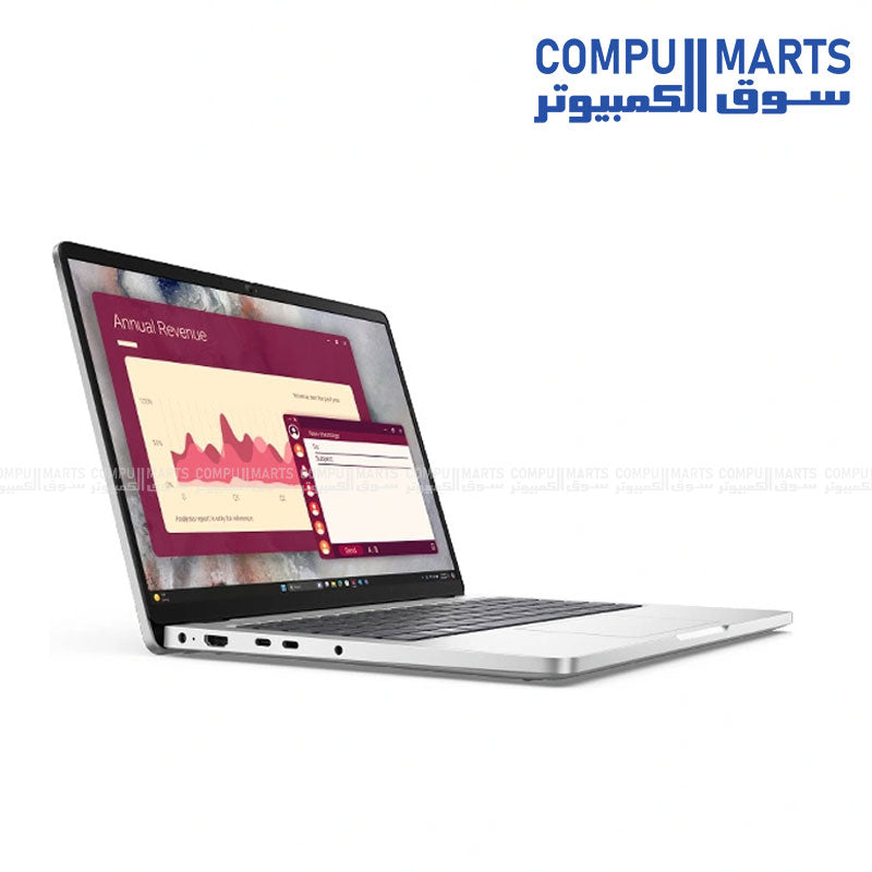 Dell Pro 14 Laptop – Intel Core Ultra 7 265U vPro, 16GB DDR5, 512GB SSD, 14" FHD+ Display, Intel Graphics, Ubuntu, Platinum Silver, 3 Years Warranty