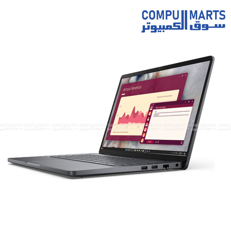 Dell Pro 14 Laptop with Intel Core 5 120U, 8GB RAM, 512GB SSD, and 14-inch FHD+ Display in Magnetite Color
